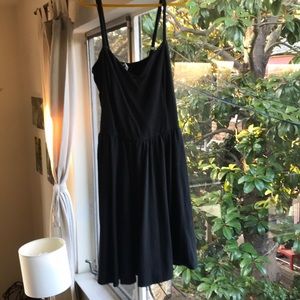 Size s lush black tank dress with pockets